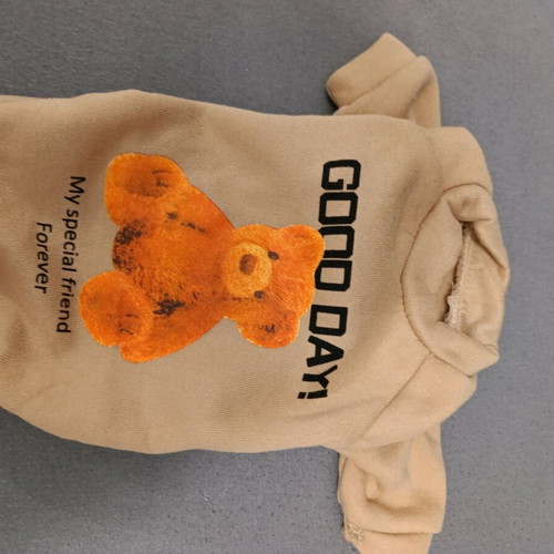 Small dog sweatshirt used, brown