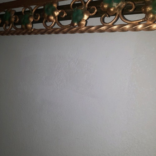 Bronze curtain rod solid 1940s with double rail 1.50x10