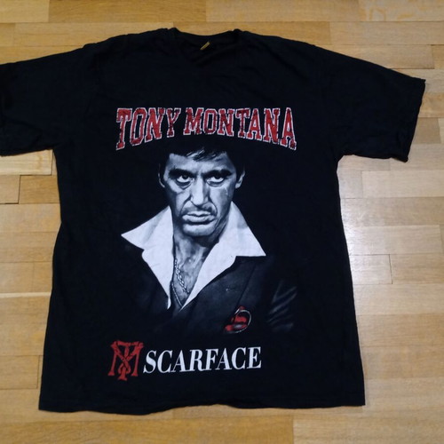 Scarface Tony Montana Shirt XL like new, black, Al Pacino movie