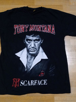 Scarface Tony Montana Shirt XL like new, black, Al Pacino movie
