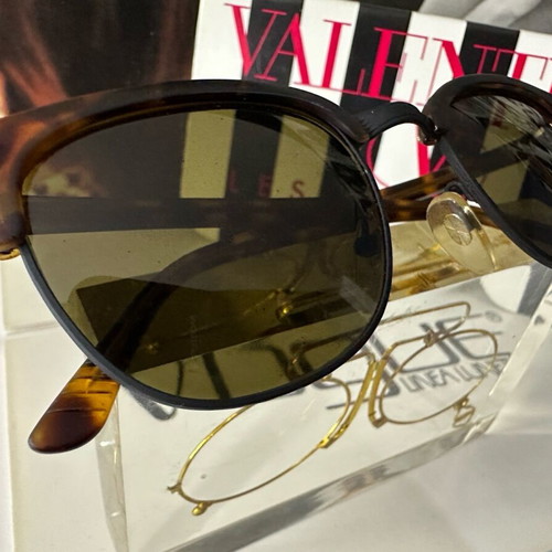 Vintage German sunglasses tortoiseshell with gold details new