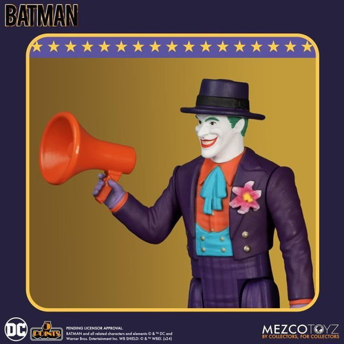 Mezco 2025 5 Points Batman 1989 The Joker action figure new