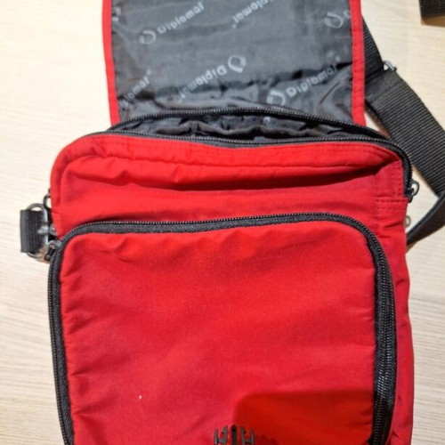 Diplomat red crossbody bag