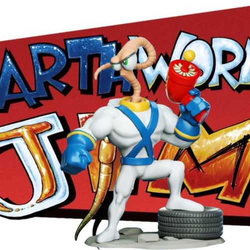 3D Earthworm Jim model new, ready painted 10 centimeters