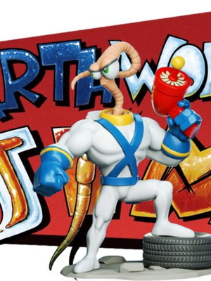 3D Earthworm Jim model new, ready painted 10 centimeters