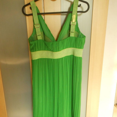 Green Pleated Cocktail Dress Rubens Alves