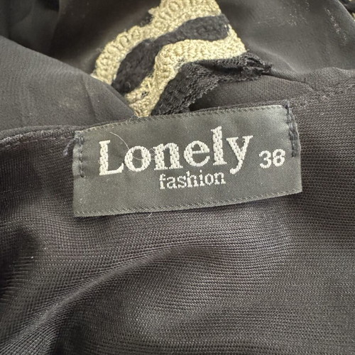 Lonely Black Cocktail Dress halter neck with Y2K vintage details like new