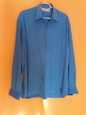Vintage Gabbiano men's shirt Medium like new, blue