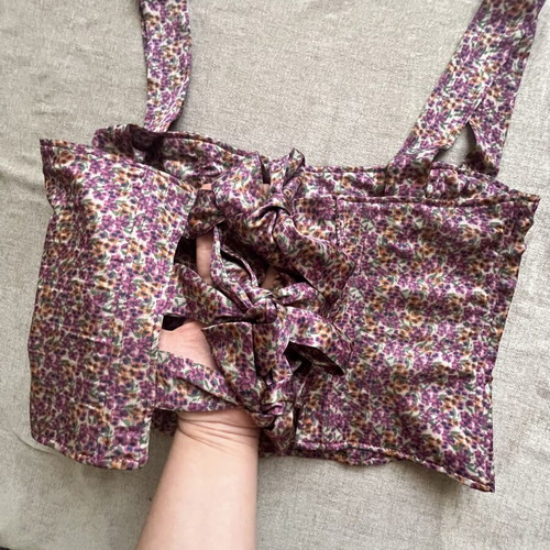 Madame Shou Shou Corset Top size M like new, 100% silk