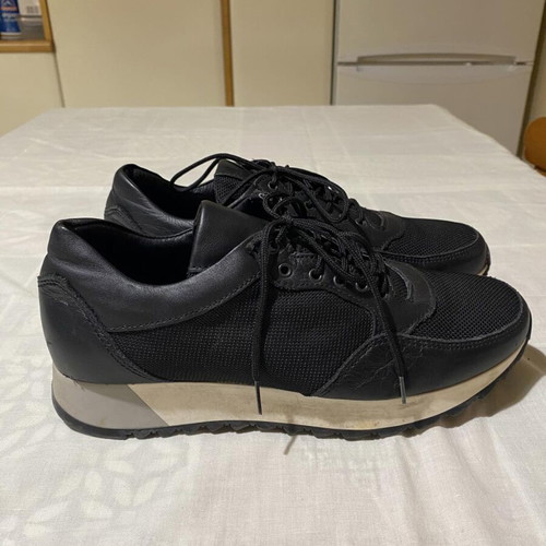 A.S. 98 men's leather sneakers like new, black