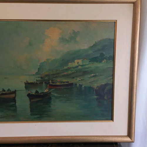 Signed oil painting artwork like new