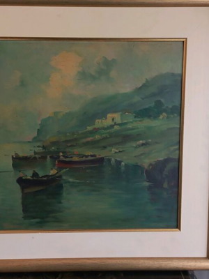 Signed oil painting artwork like new