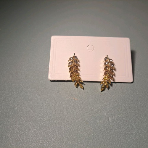 Earrings new, gold-colored