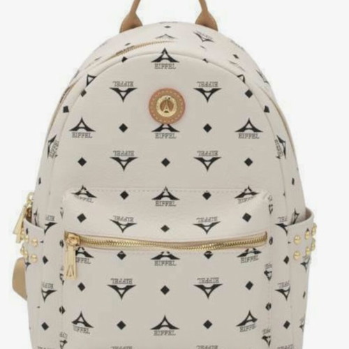 La tour Eiffel beige women's backpack like new