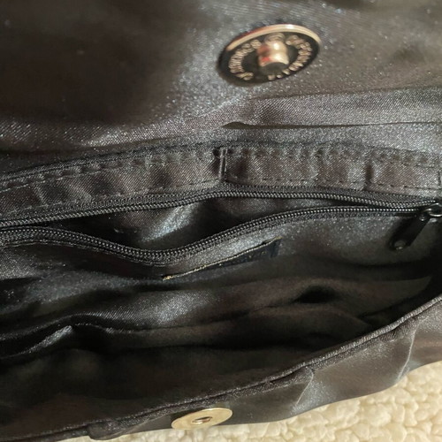 Accessorize satin shoulder bag like new, black