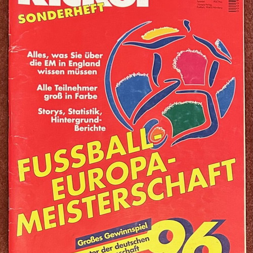 Kicker magazine Euro 1996 tribute used