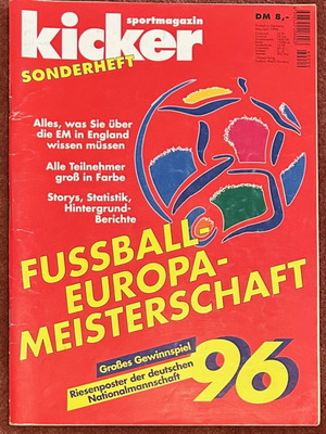 Περιοδικό Kicker αφιέρωμα Euro 1996 μεταχειρισμένο