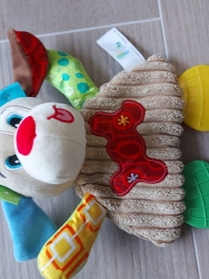 Baby plush toys and teething rattle like new