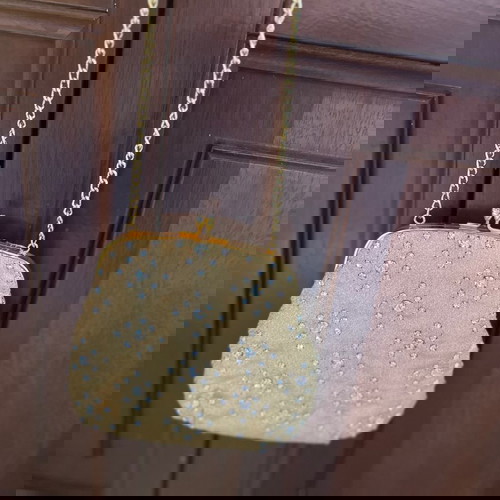 Βραδινό τσαντάκι vintage αχρησιμοποίητο με αστραφτερές πέτρες και λεπτή αλυσίδα