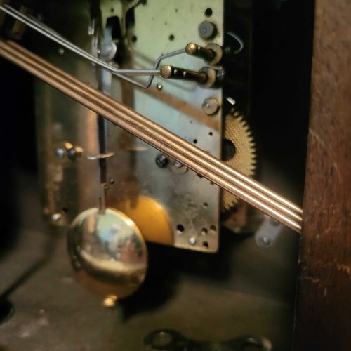 Junghans mantel clock used, analog, from the Netherlands