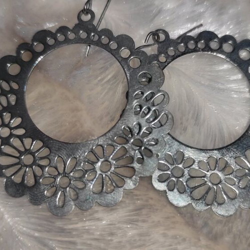 Women's jewelry set used, 4 pieces, wood and pearl