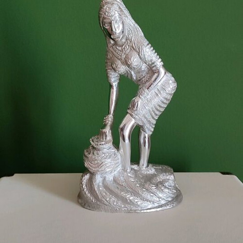 Vintage Metal Silver-Plated Figurine