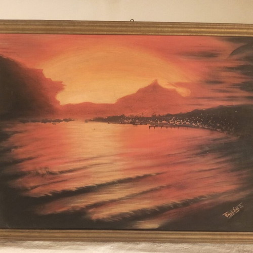 Painting used with sunset theme 63x43