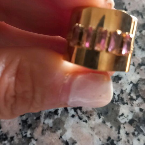 Faux adjustable ring like new