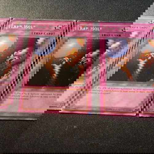 3 κάρτες trap hole Yu-Gi-Oh