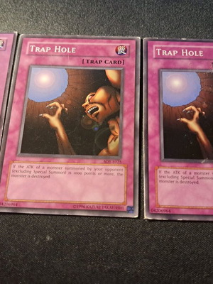 3 κάρτες trap hole Yu-Gi-Oh