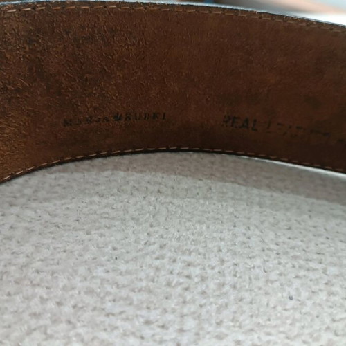Marja Kurki leather belt brown like new, size 80