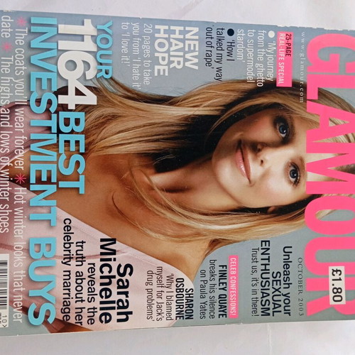 English magazines like new Cosmopolitan and Glamour