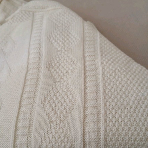 Ecru sweater like new with low turtleneck