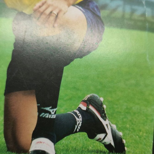 Rare Rivaldo x Mizuno postcard used, vintage