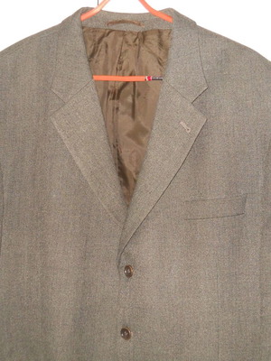 Men's jacket used, brown, size XL, shoulders 54 cm