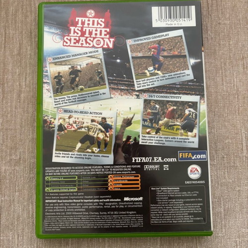 FIFA 07 Xbox Original used, English complete