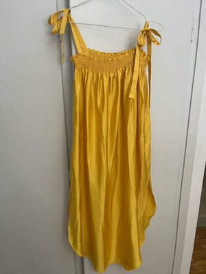 H&M midi dress like new, yellow, size XL