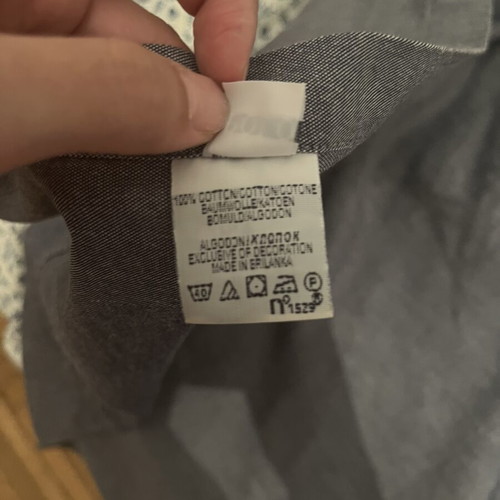 Polo Ralph Lauren dress shirt gray XL like new with small fabric mark
