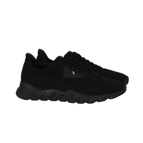 Fendi Monster men's sneakers used, size 40-41, black and yellow