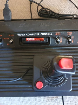 Retro Video Game Console 2600 refurbished with joystick