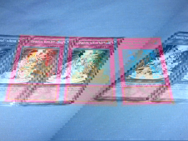 YU GI OH SPIRITUAL ART - WIND ART -  WATER ART (3 ΚΑΡΤΕΣ)