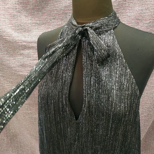 Zara dress with silver thread like new, size L