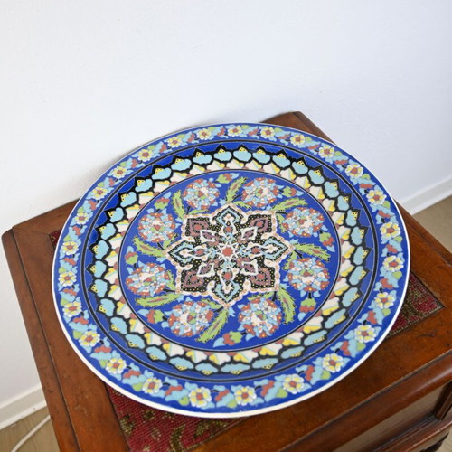 Turkish handmade plate used, 42 cm diameter
