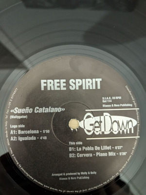 12" Free Spirit Sueño Catalano vinyl used, electronic