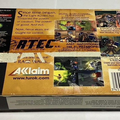 Nintendo 64 Turok Rage Wars new, English version, PAL, with Greek manual
