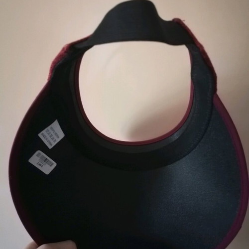 Tennis visor cap new, red, one size