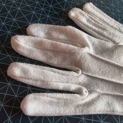 Pair of white gloves