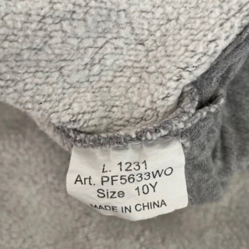 Paul Frank kids hoodie used, grey, for boys age 10