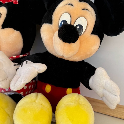 Set of authentic Euro Disney 1992 plush toys used with gift bag
