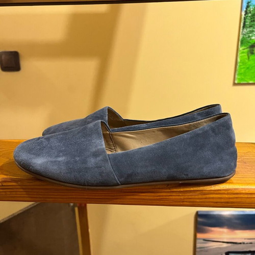 Ecco women's ballerina shoes like new, blue, genuine leather